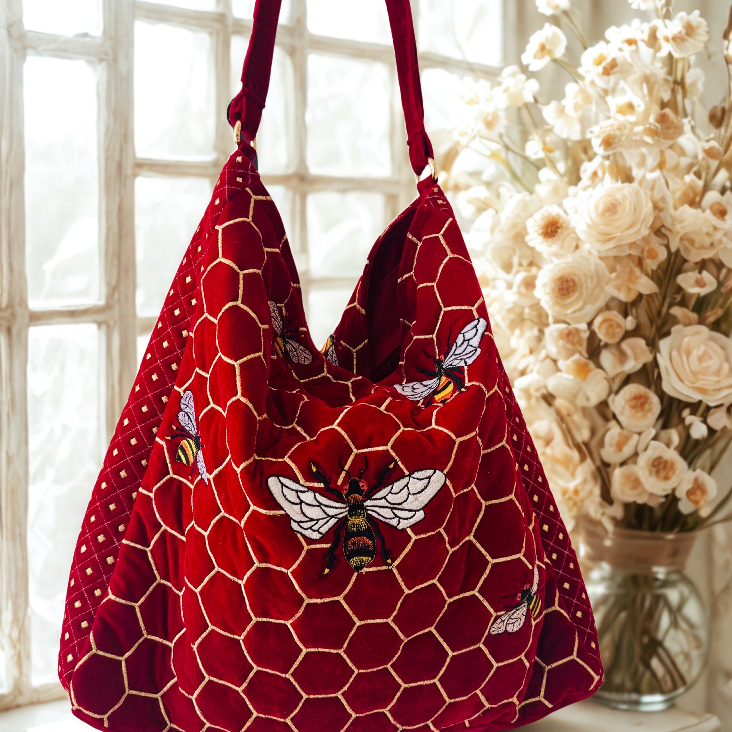 The Melissa Tote - Handcrafted Embroidered Tote Bag