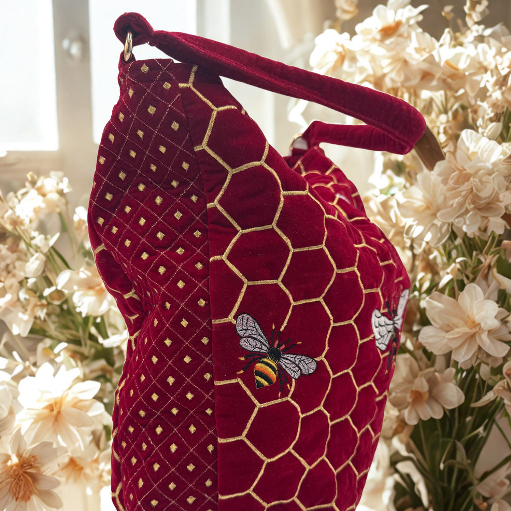 The Melissa Tote - Handcrafted Embroidered Tote Bag