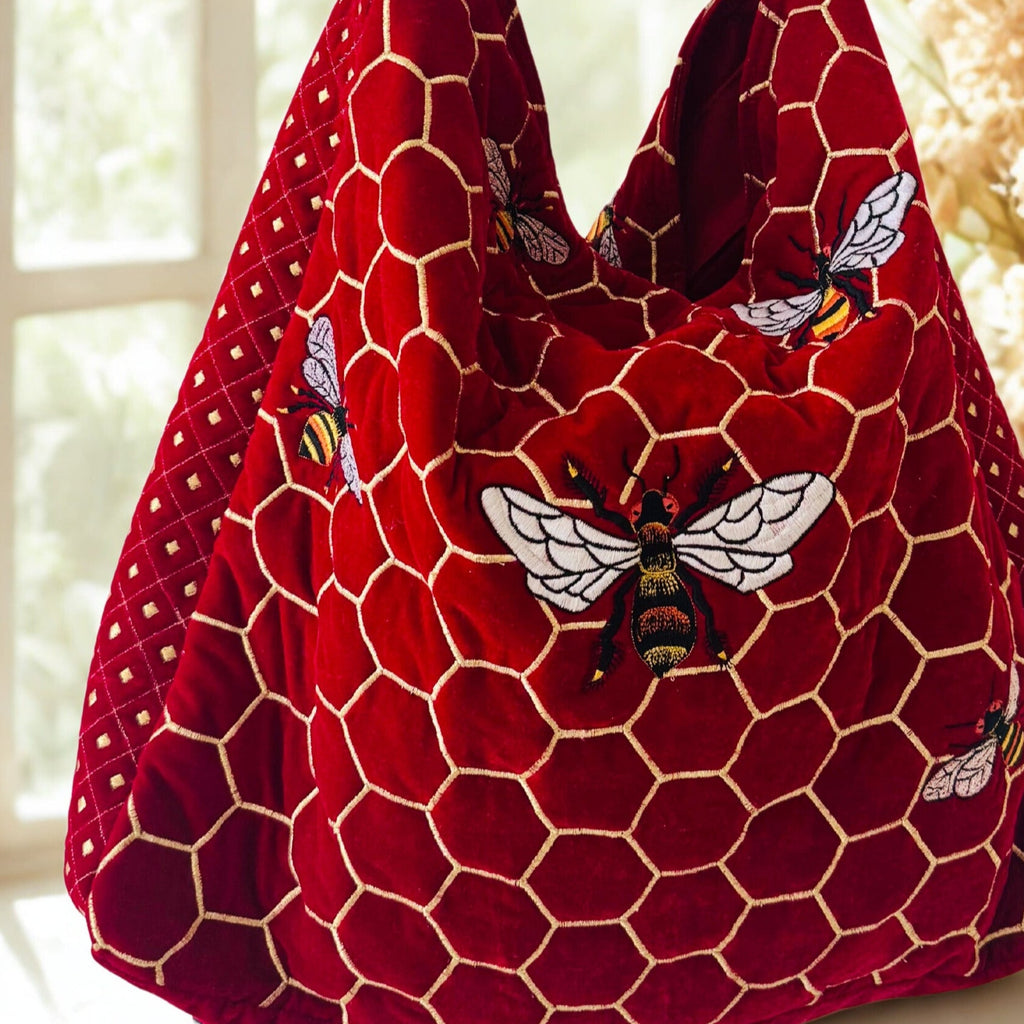 The Melissa Tote - Handcrafted Embroidered Tote Bag