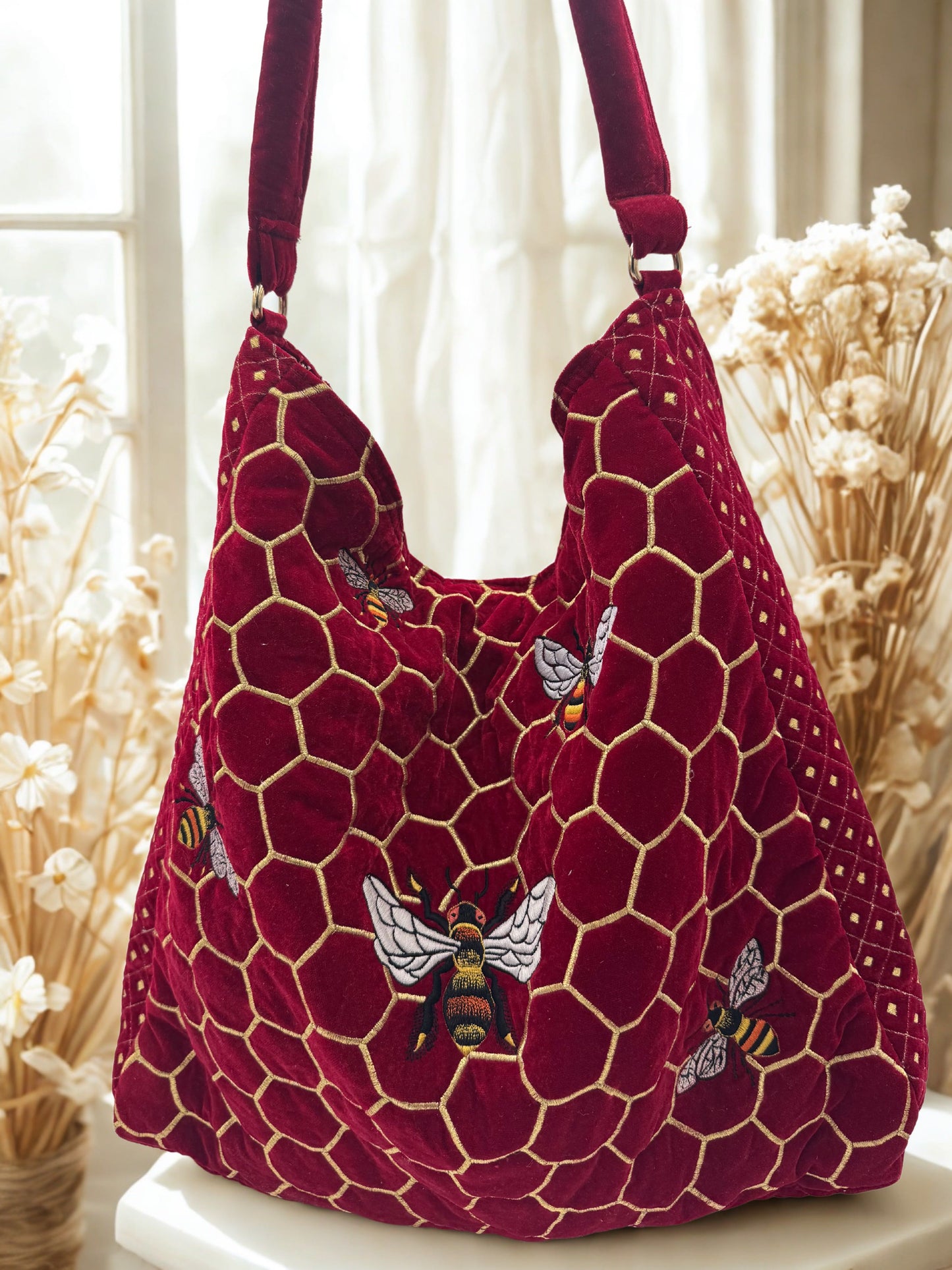 The Melissa Tote - Handcrafted Embroidered Tote Bag