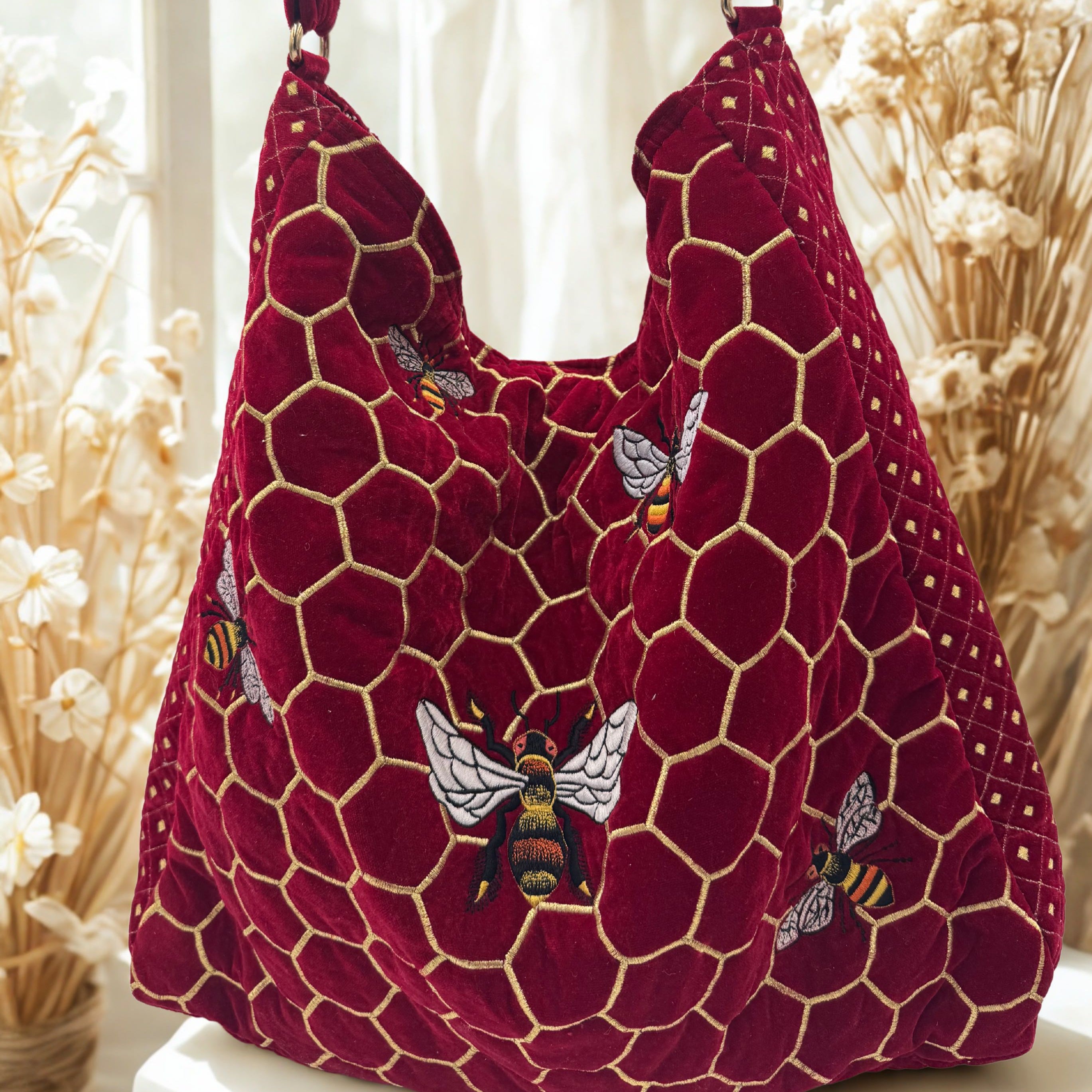The Melissa Tote - Handcrafted Embroidered Tote Bag