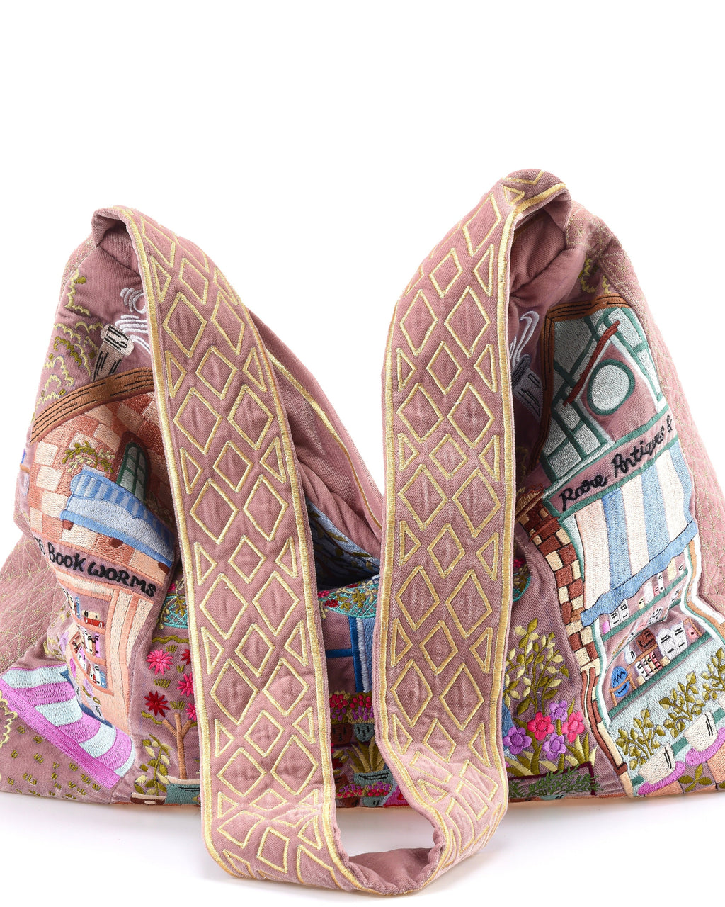 The Chelsea Luxe Tote - Dusty Rose - Embroidered Tote Bag