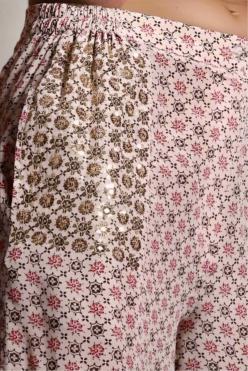 The Ira Barrel Leg Pants Beige