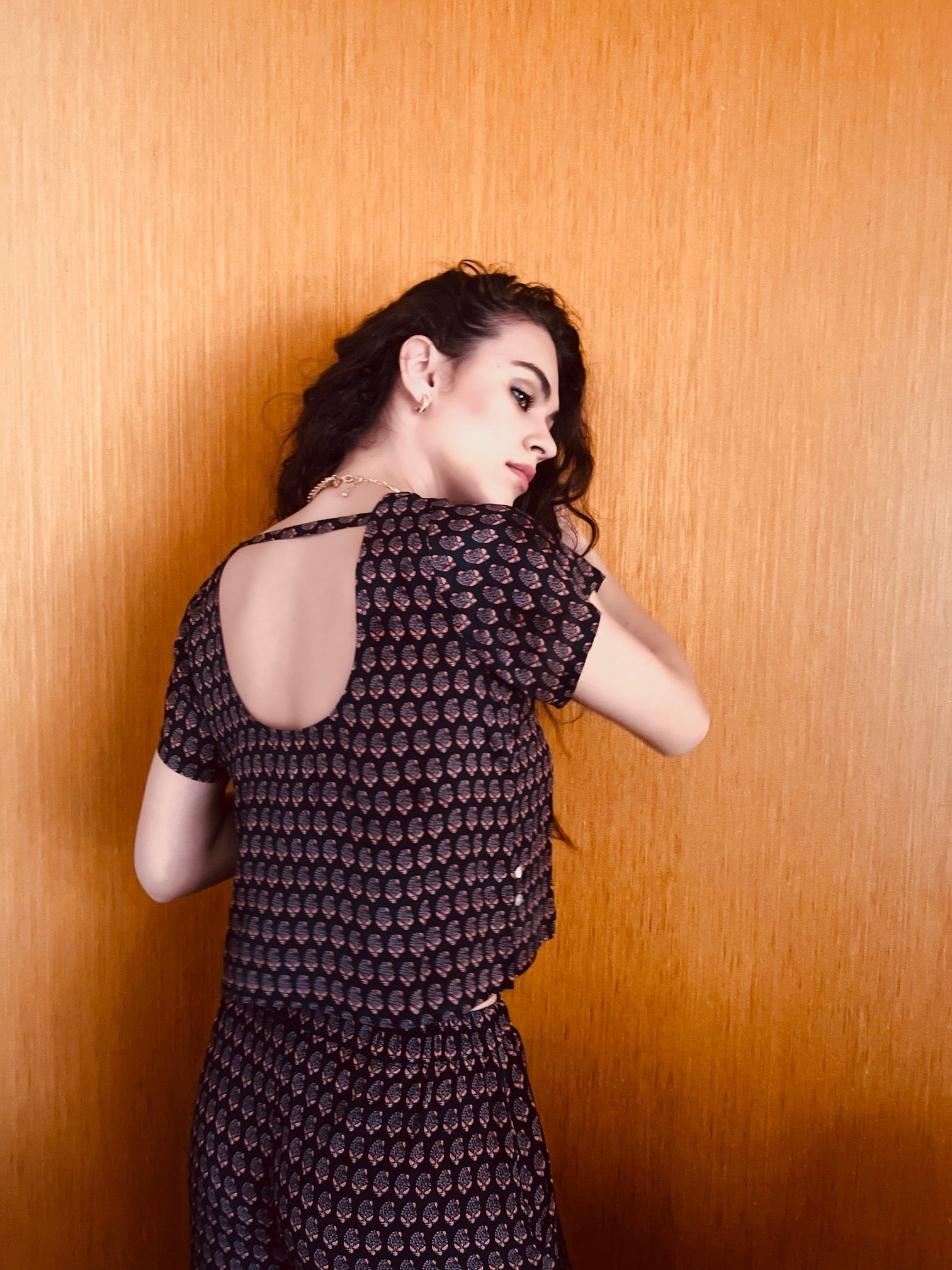 Layla Black Crop Top