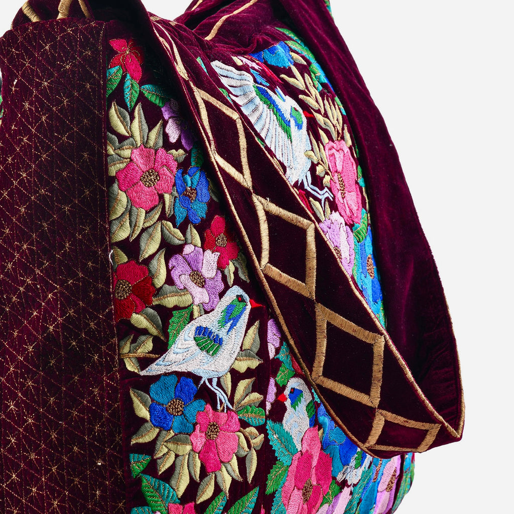 The Madison Luxe Tote Burgundy