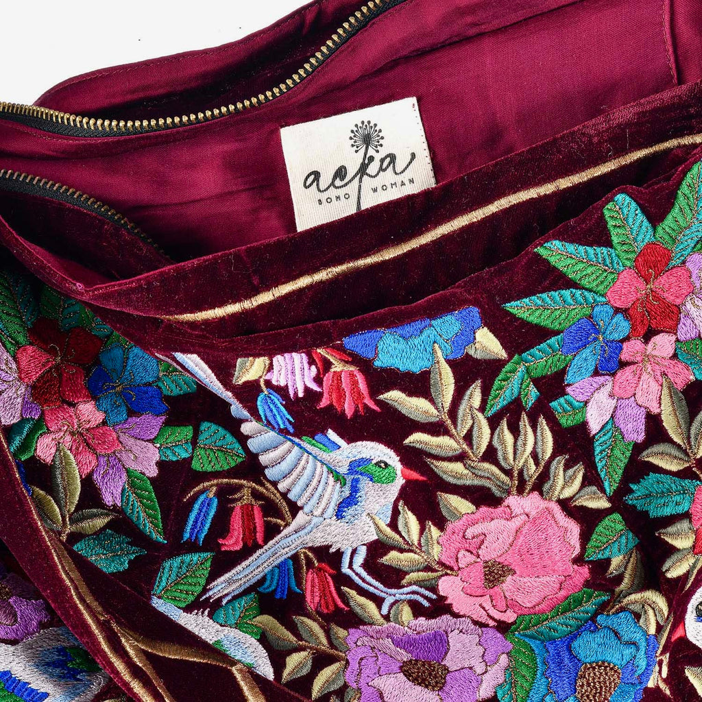 The Madison Luxe Tote Burgundy