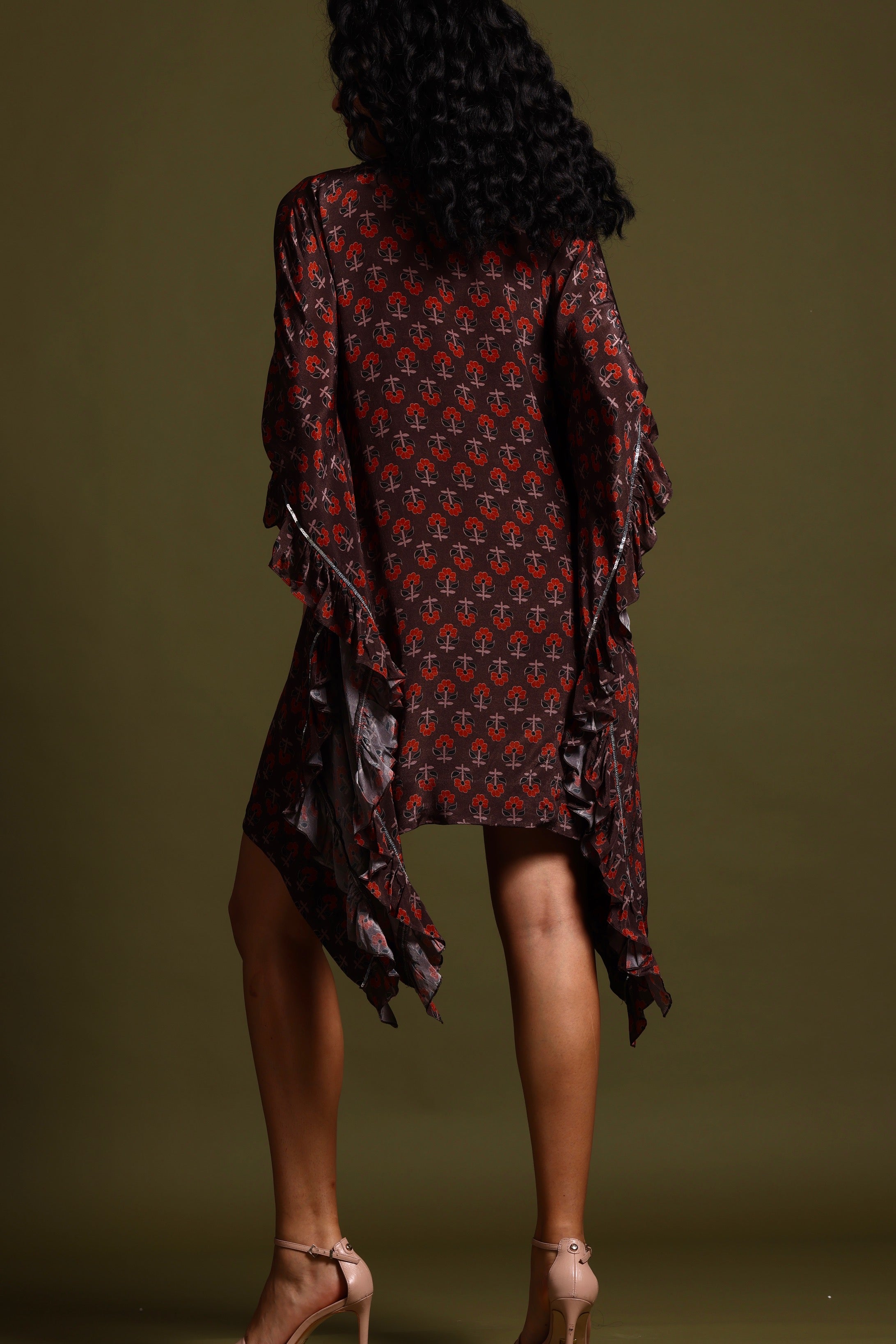 The Sita Kaftan Dress Brown