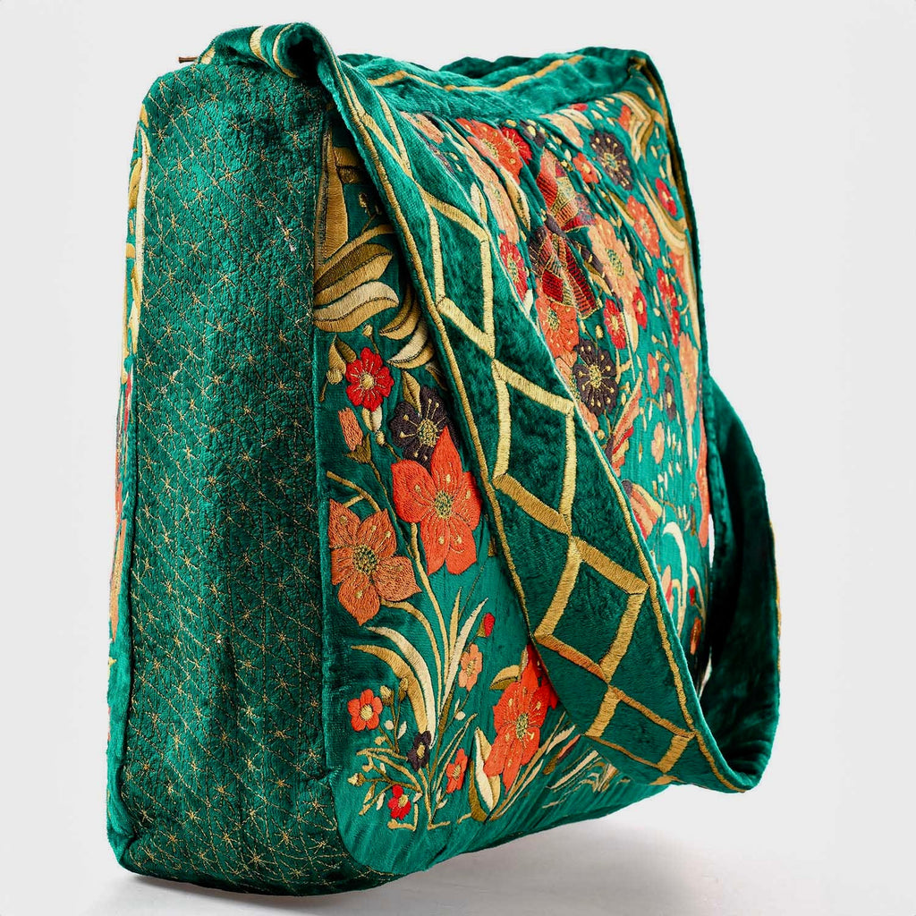 The Selena Luxe Tote Green
