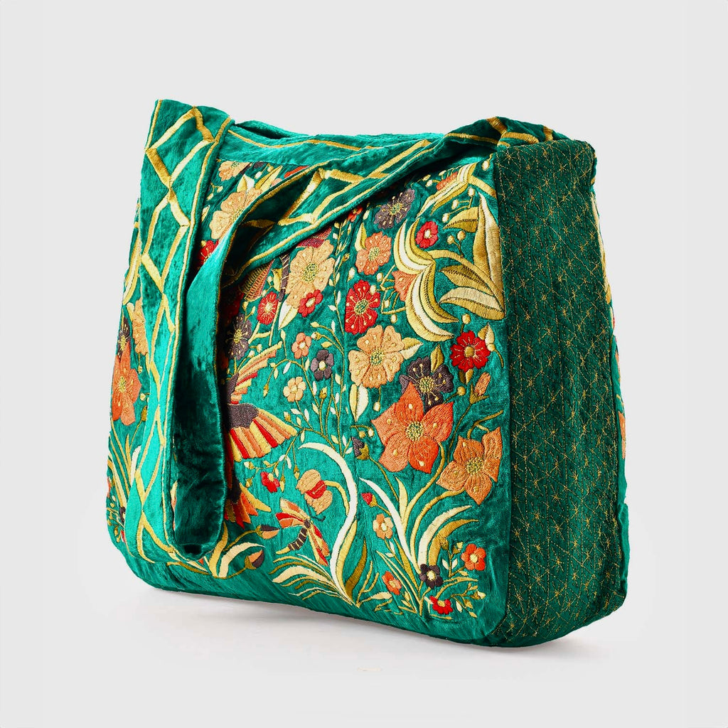 The Selena Luxe Tote Green