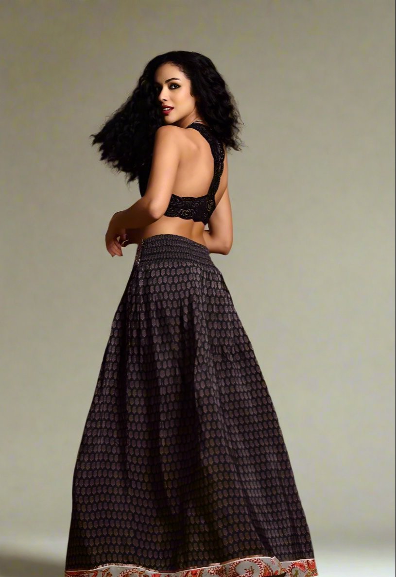 Eve Sequinned Maxi Skirt
