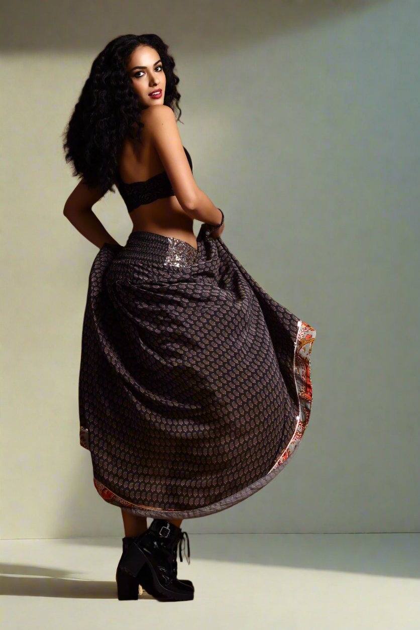 Eve Sequinned Maxi Skirt