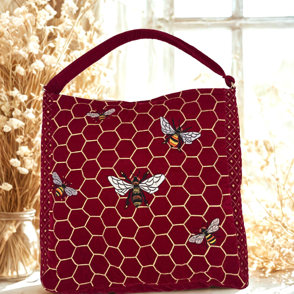 The Melissa Tote - Handcrafted Embroidered Tote Bag