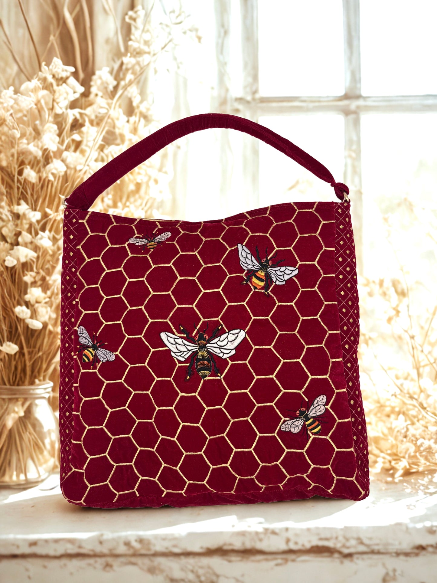 The Melissa Tote - Handcrafted Embroidered Tote Bag