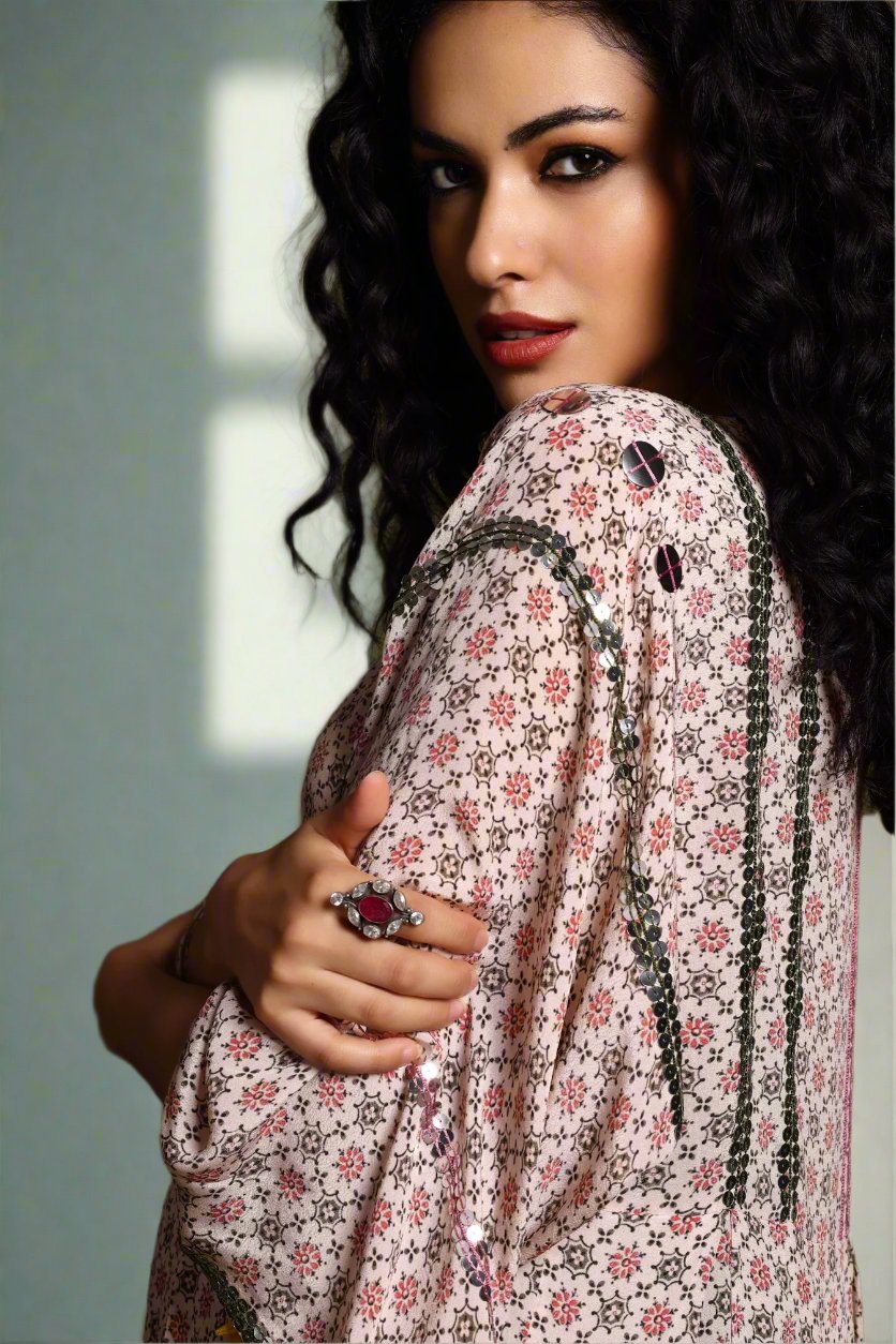 The Nori Short Dress Beige