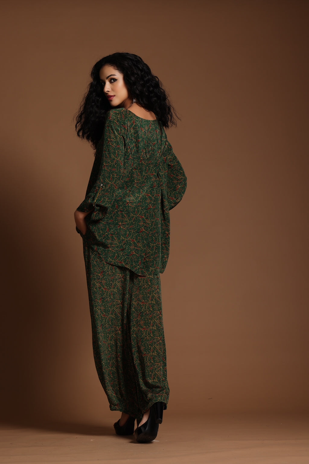 The Reva Wide Leg Pants Green