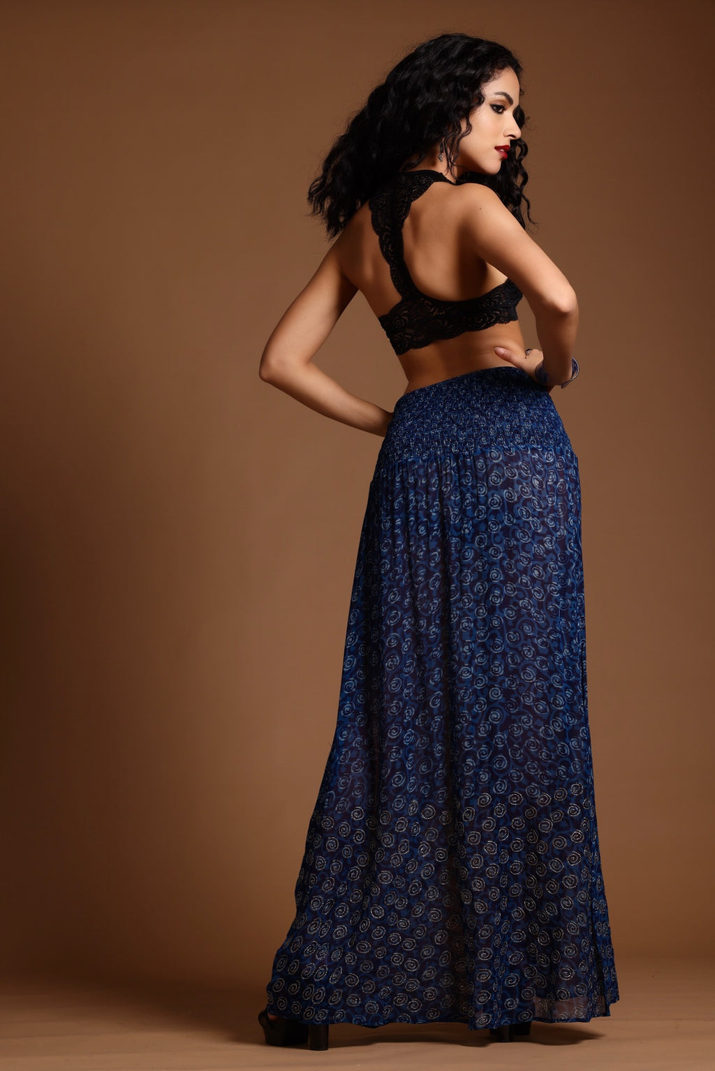 The Poppy Maxi Skirt Blue