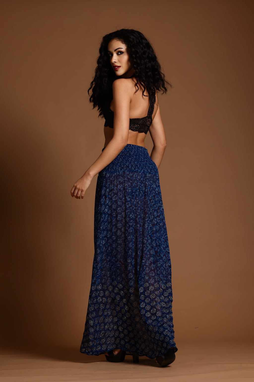 The Poppy Maxi Skirt Blue
