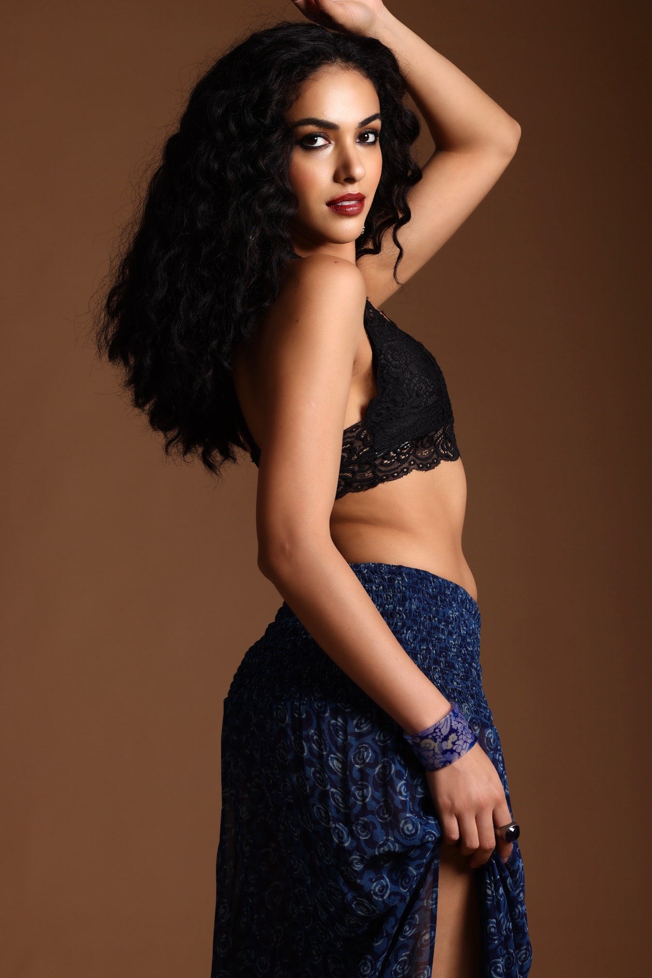 The Poppy Maxi Skirt Blue