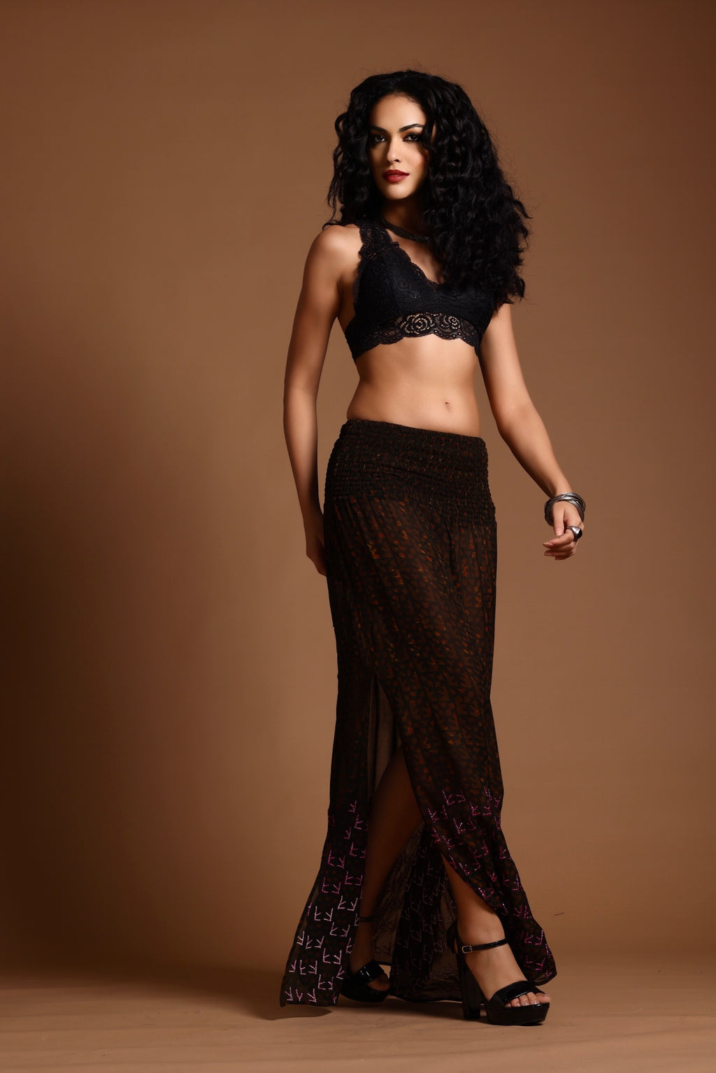 The Poppy Maxi Skirt Brown