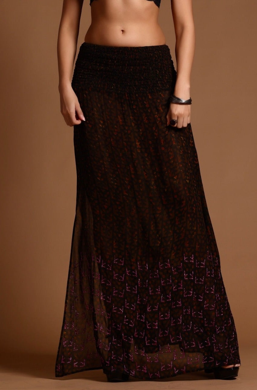 The Poppy Maxi Skirt Brown