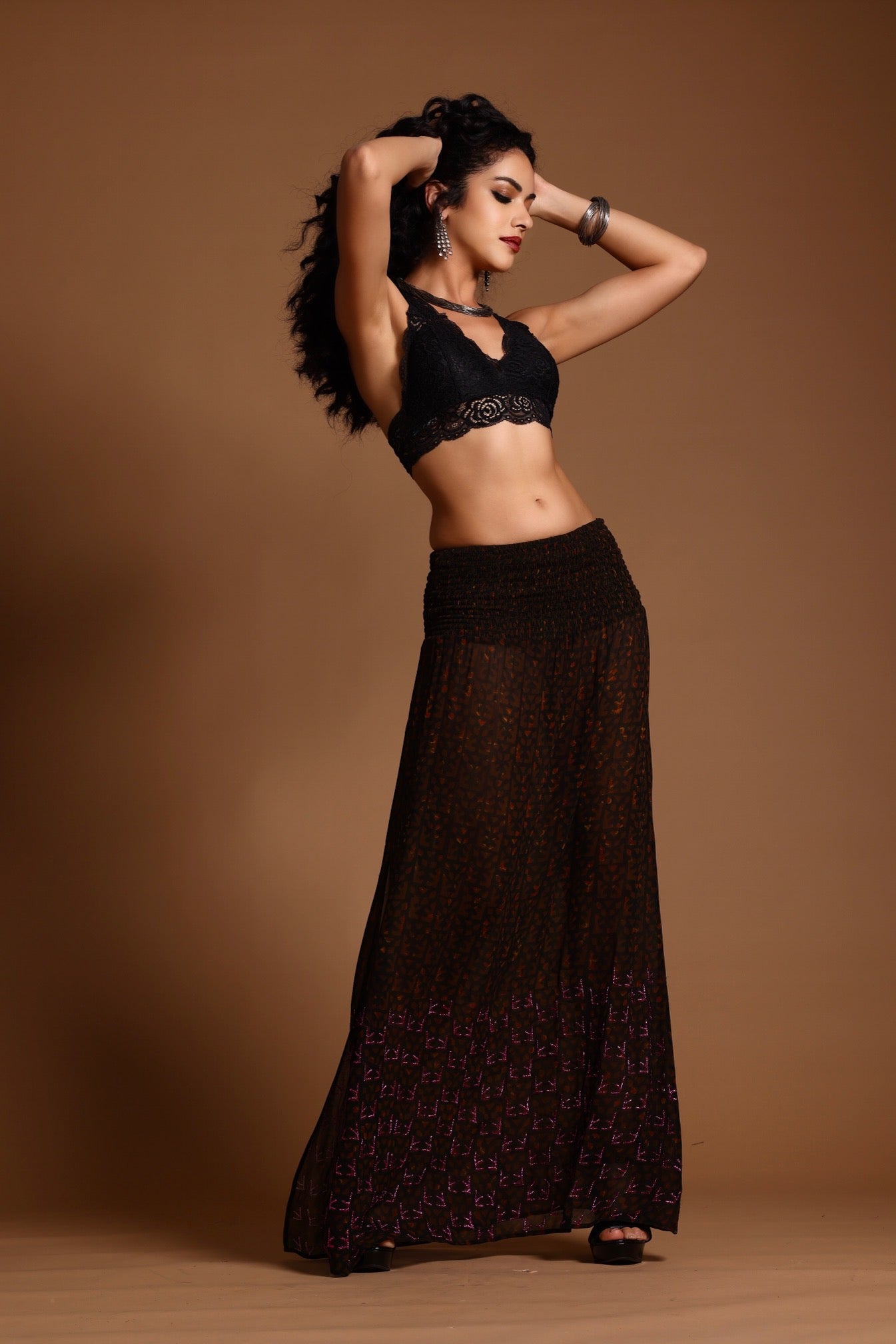 The Poppy Maxi Skirt Brown