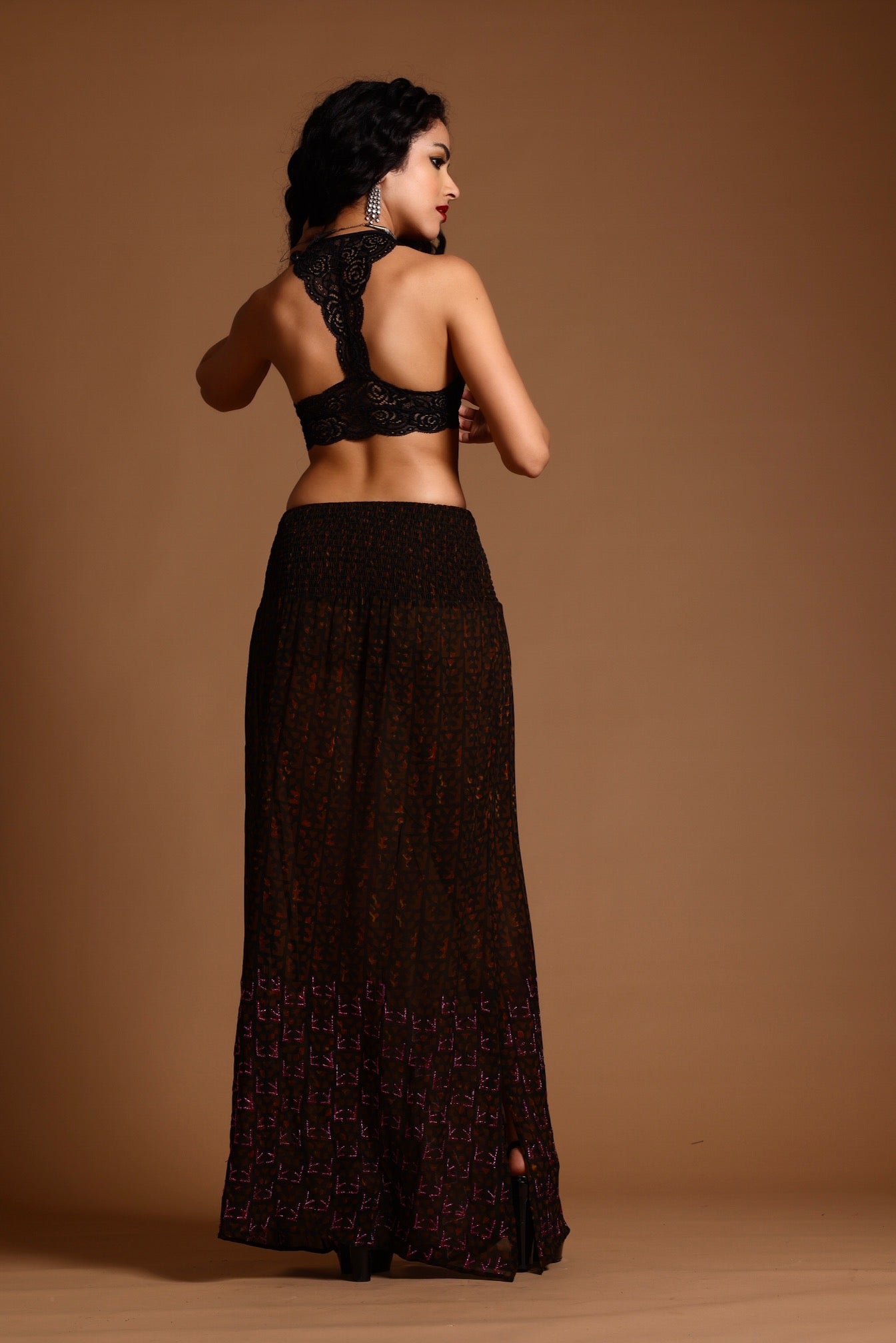 The Poppy Maxi Skirt Brown