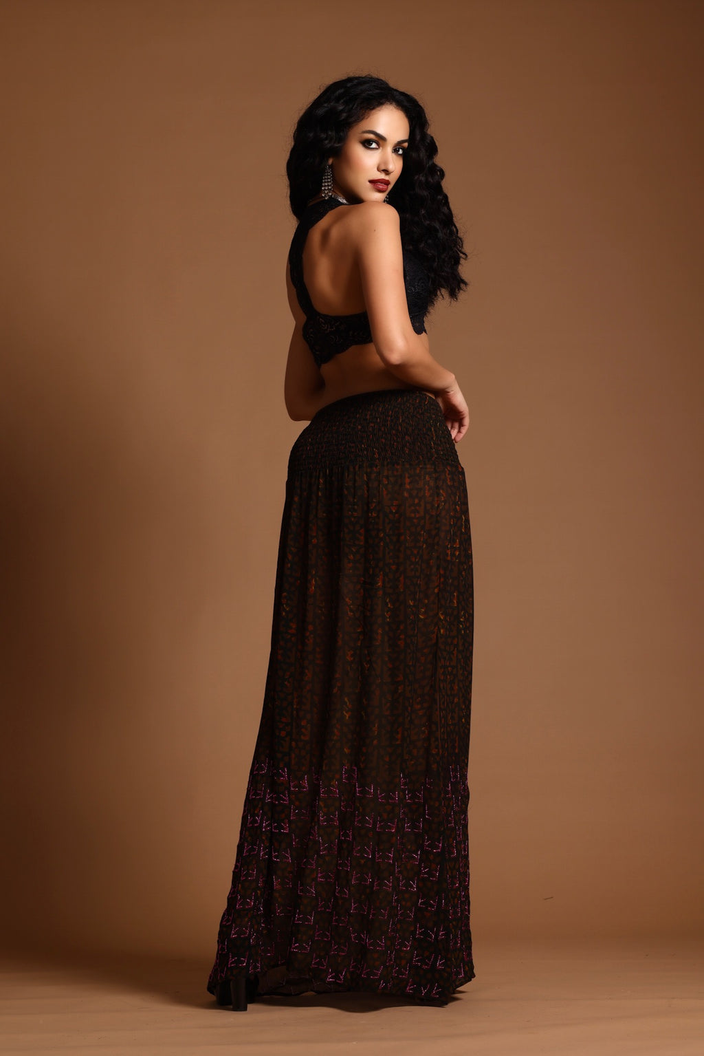 The Poppy Maxi Skirt Brown