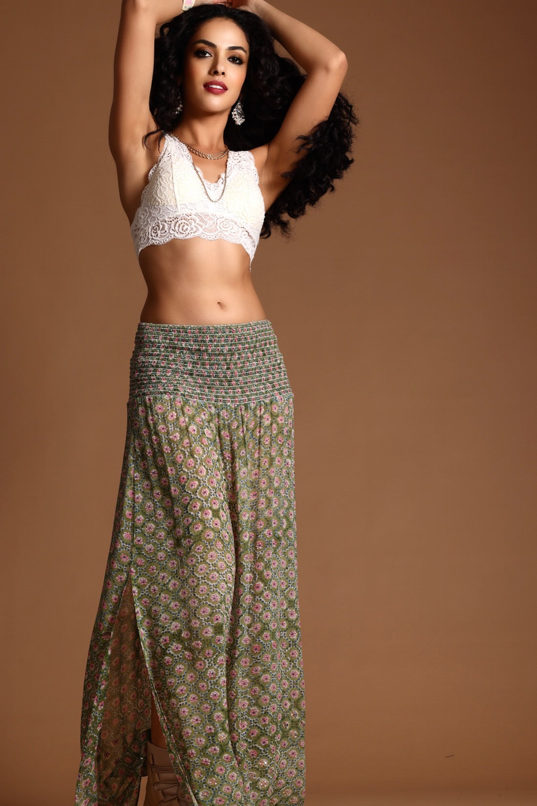 The Poppy Maxi Skirt Green