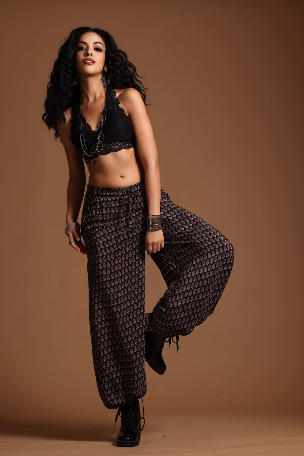 The Reva Wide Leg Pants Black