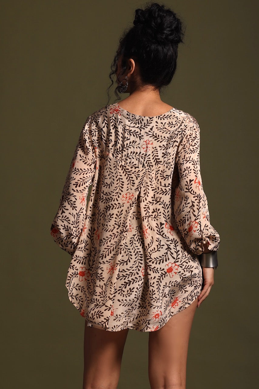 The Hailey Long Sleeve Blouse Floral Print