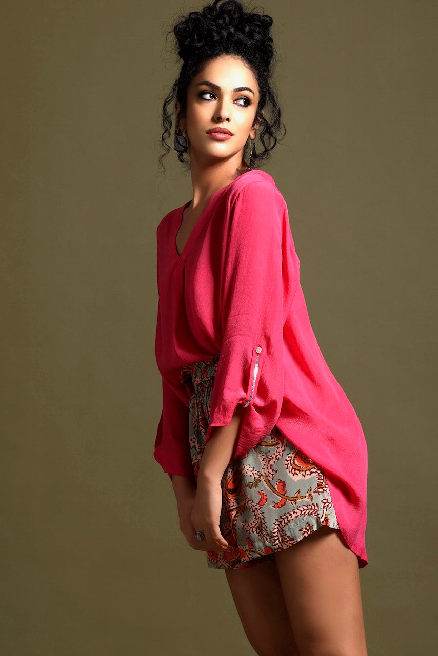 Hailey Long Sleeve Blouse Pink