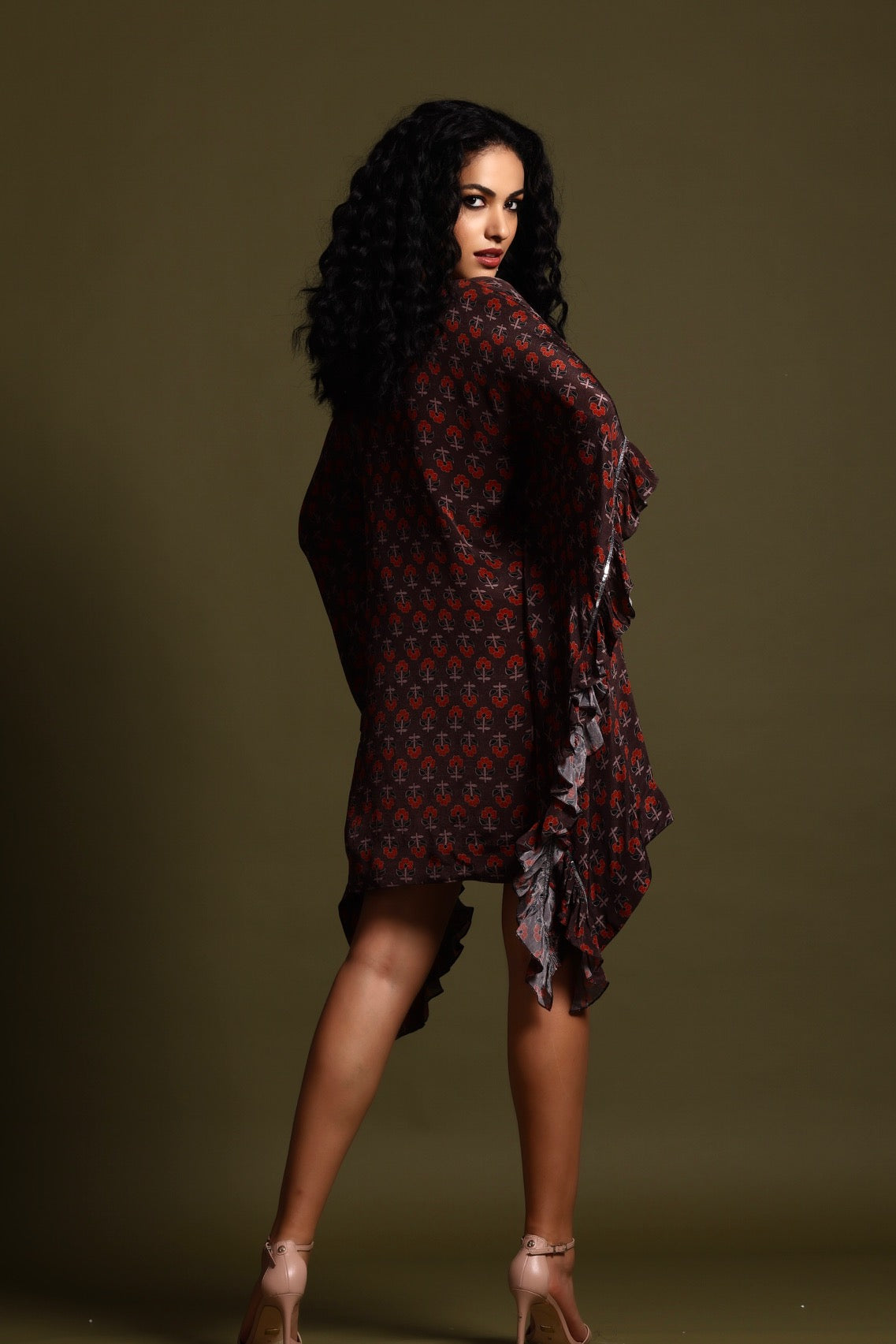 The Sita Kaftan Dress Brown