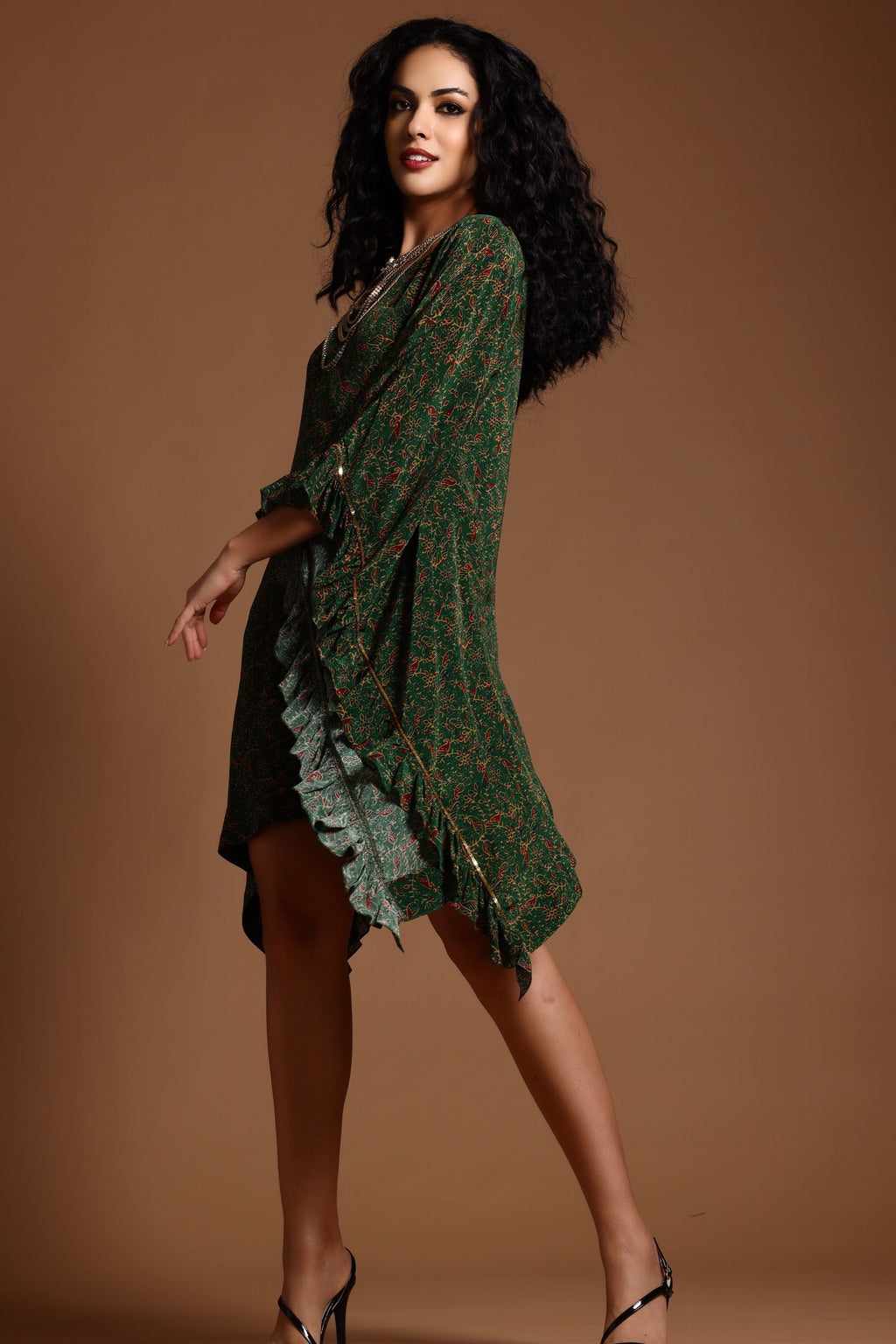 The Sita Kaftan Dress Green