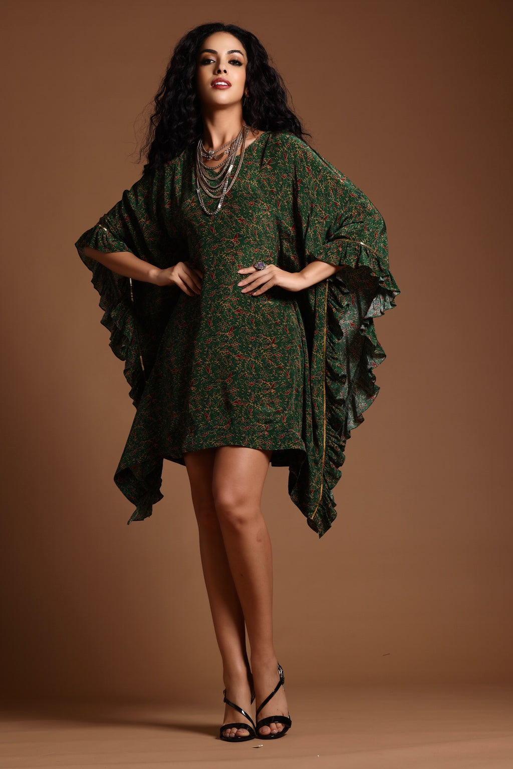 The Sita Kaftan Dress Green