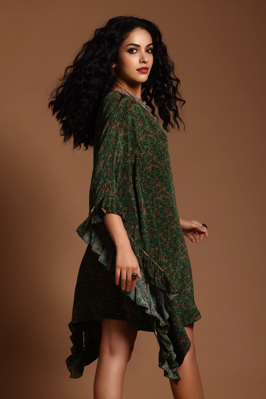 The Sita Kaftan Dress Green
