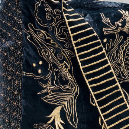 The Azores Embroidered Tote Black