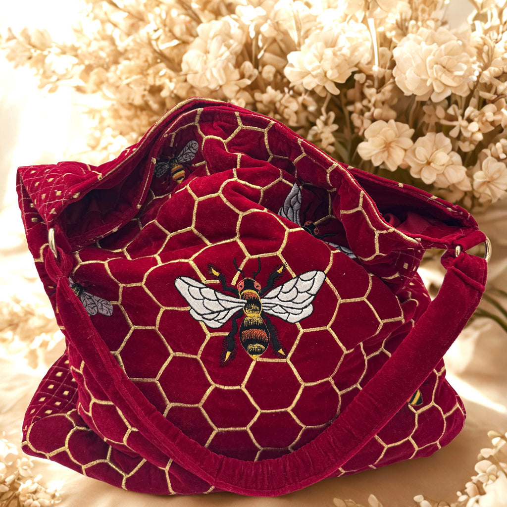 The Melissa Tote - Handcrafted Embroidered Tote Bag