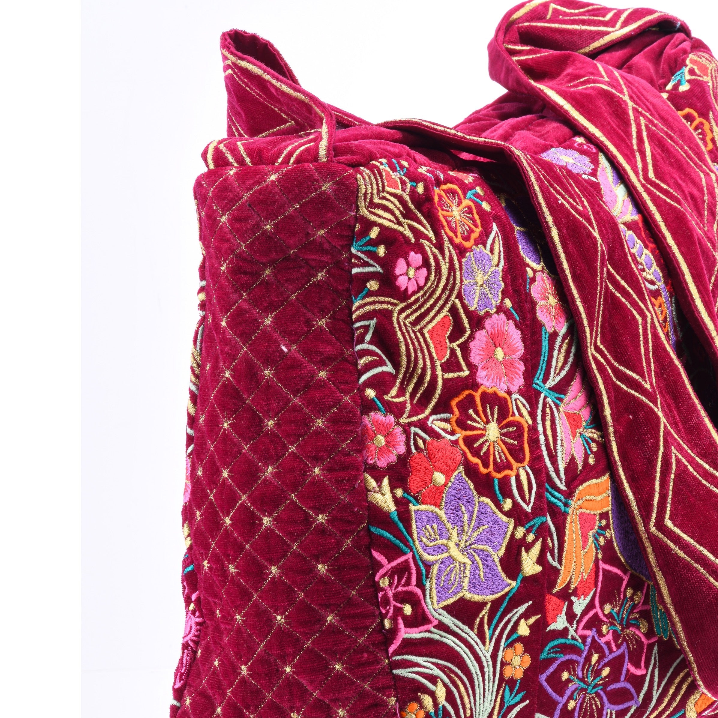 The Selena Luxe Tote Berry Red Light