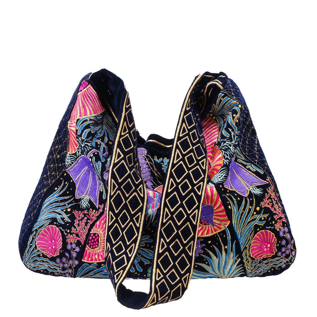 The Azores Luxe Tote Deep Blue