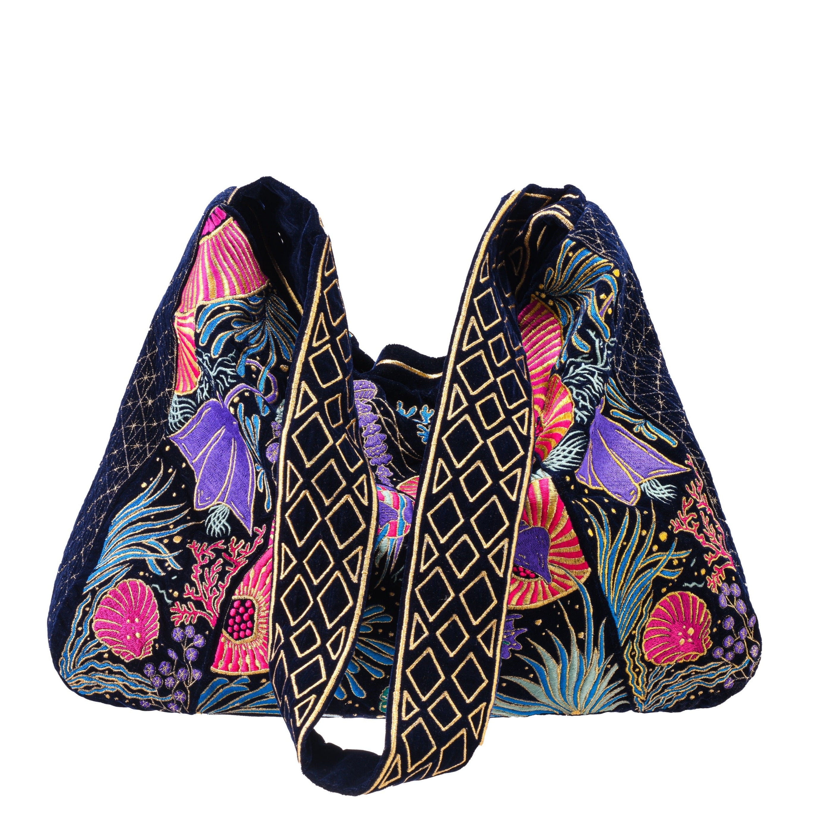 The Azores Luxe Tote Deep Blue