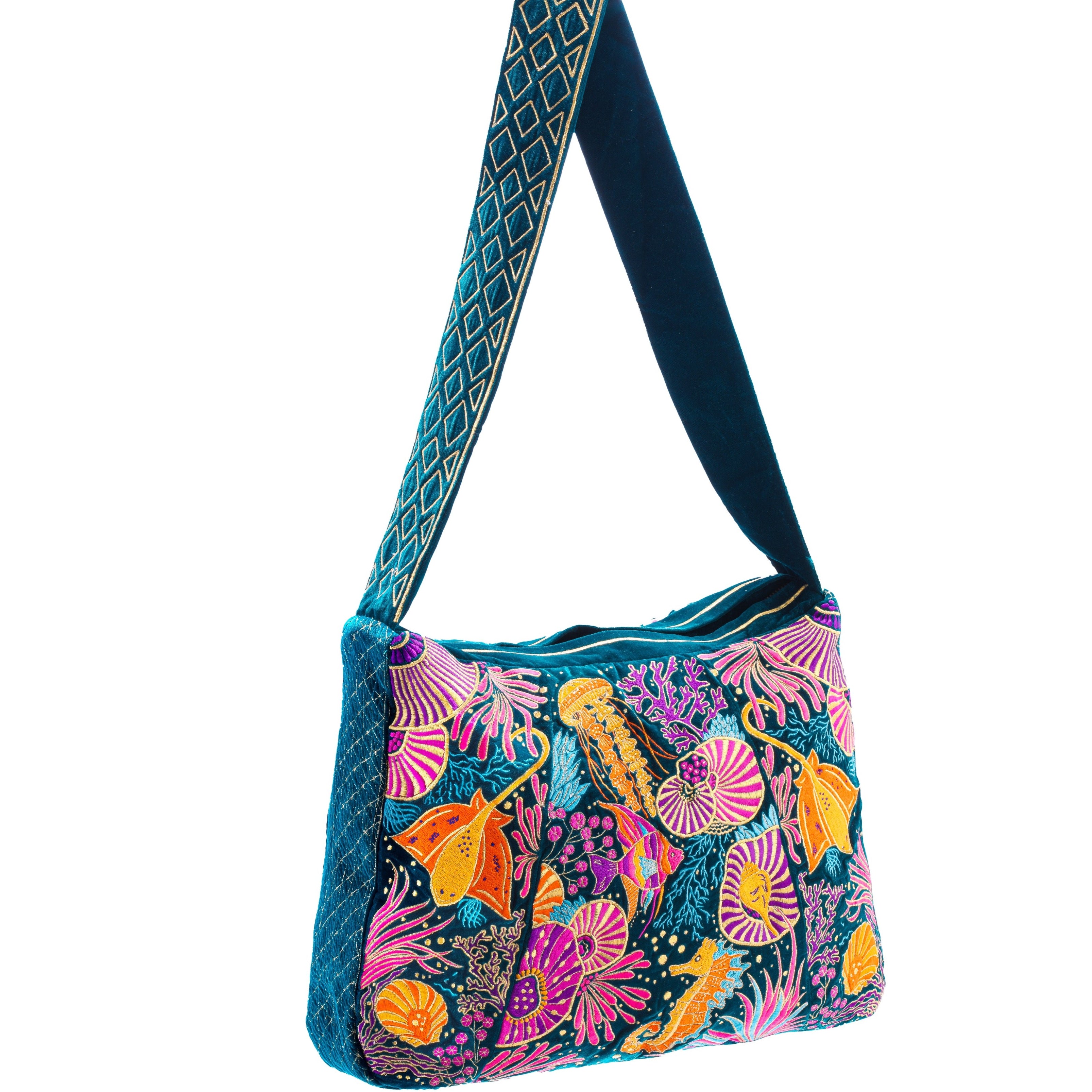 The Azores Luxe Tote Sea Green