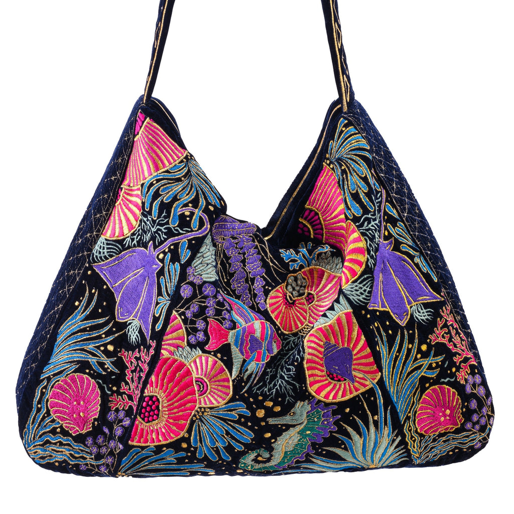 The Azores Luxe Tote Deep Blue