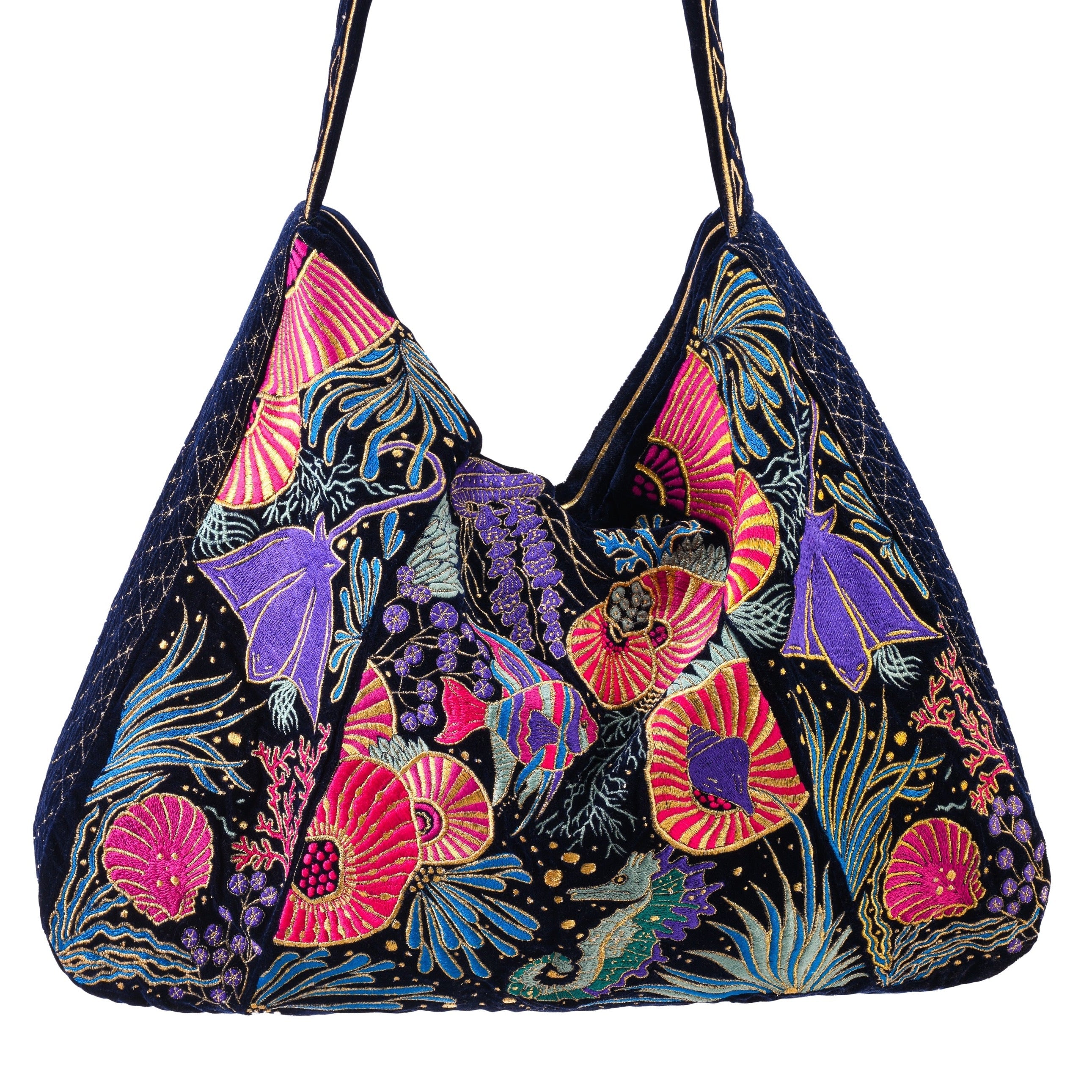 The Azores Luxe Tote Deep Blue