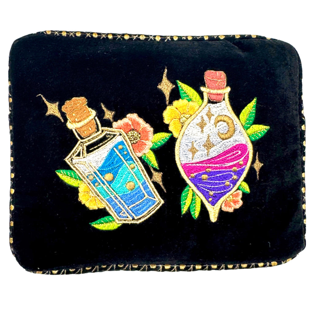 The Potions Luxe Pouch - Inky Black