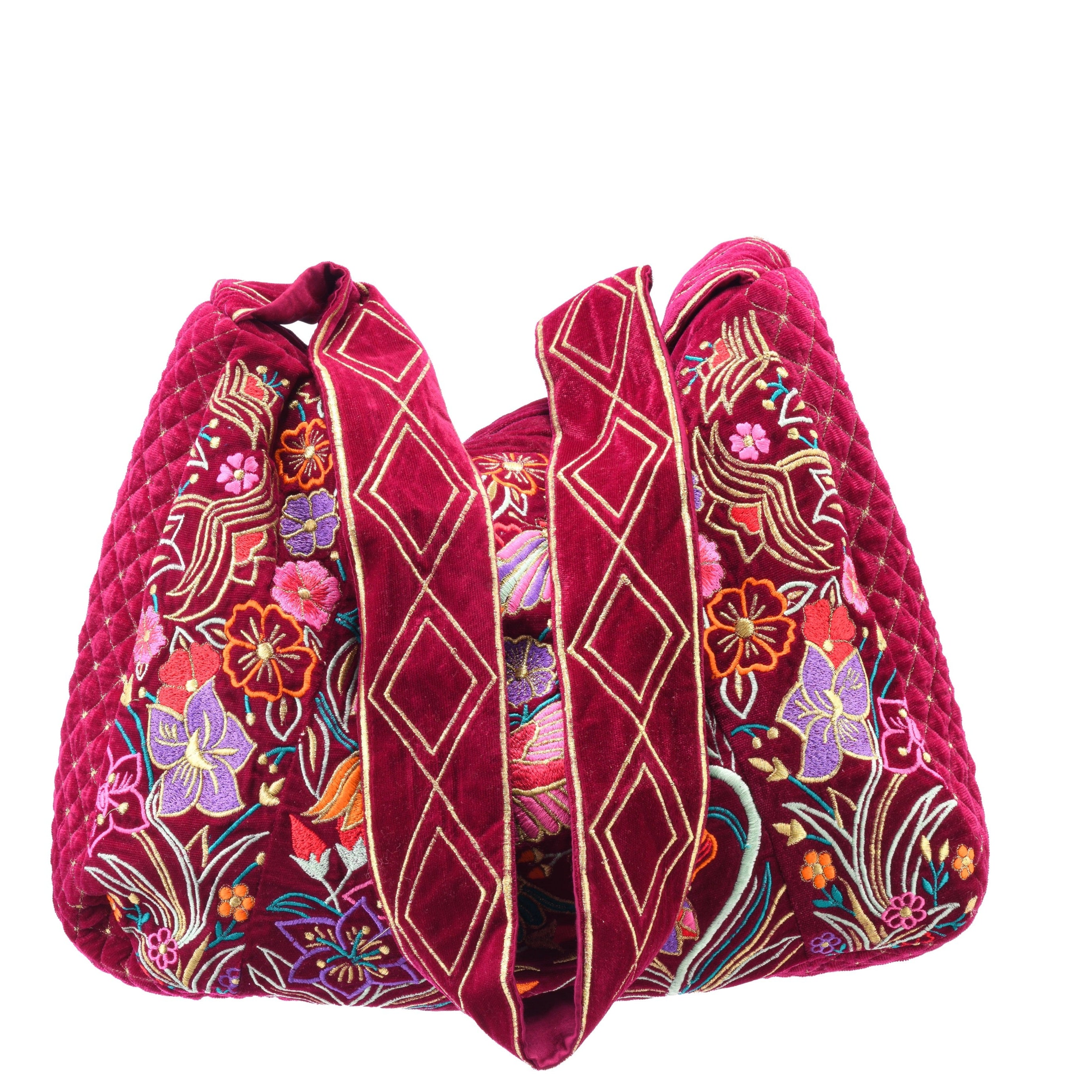 The Selena Luxe Tote Berry Red Light