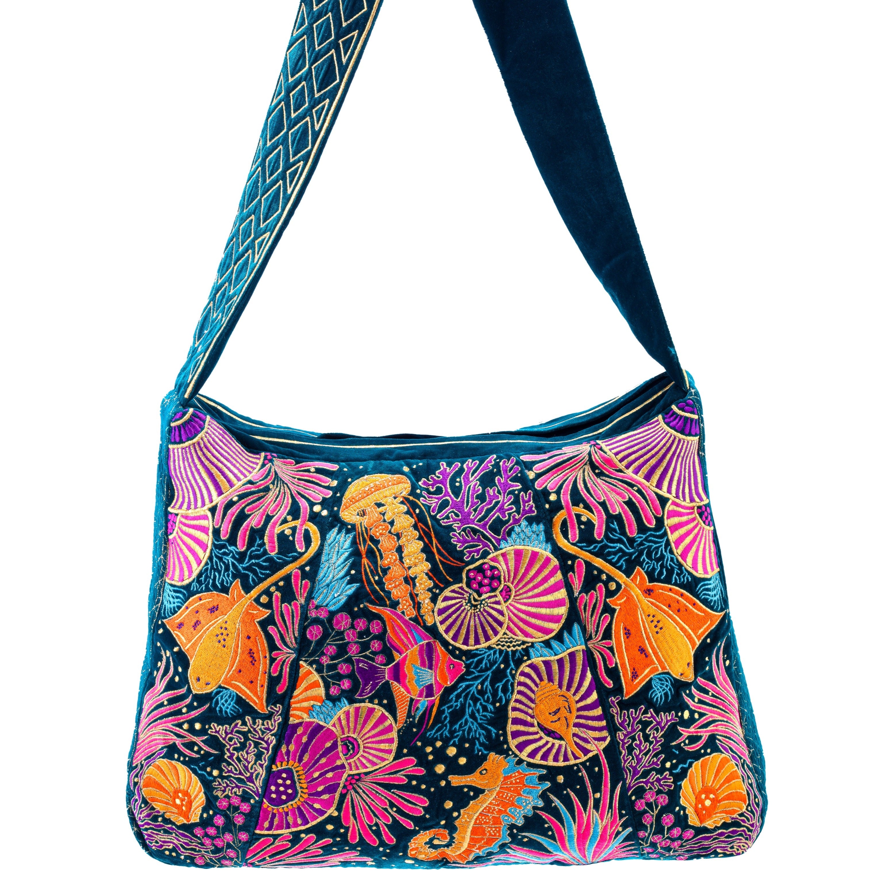 The Azores Luxe Tote Sea Green