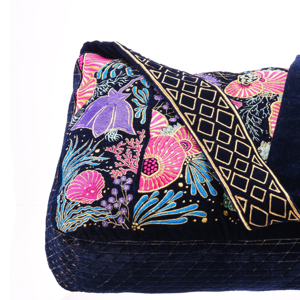 The Azores Luxe Tote Deep Blue