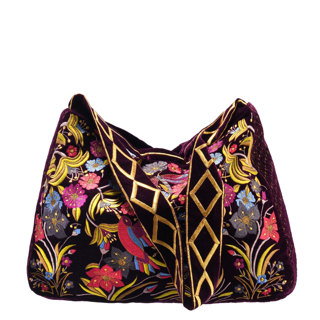 The Selena Luxe Tote Burgundy