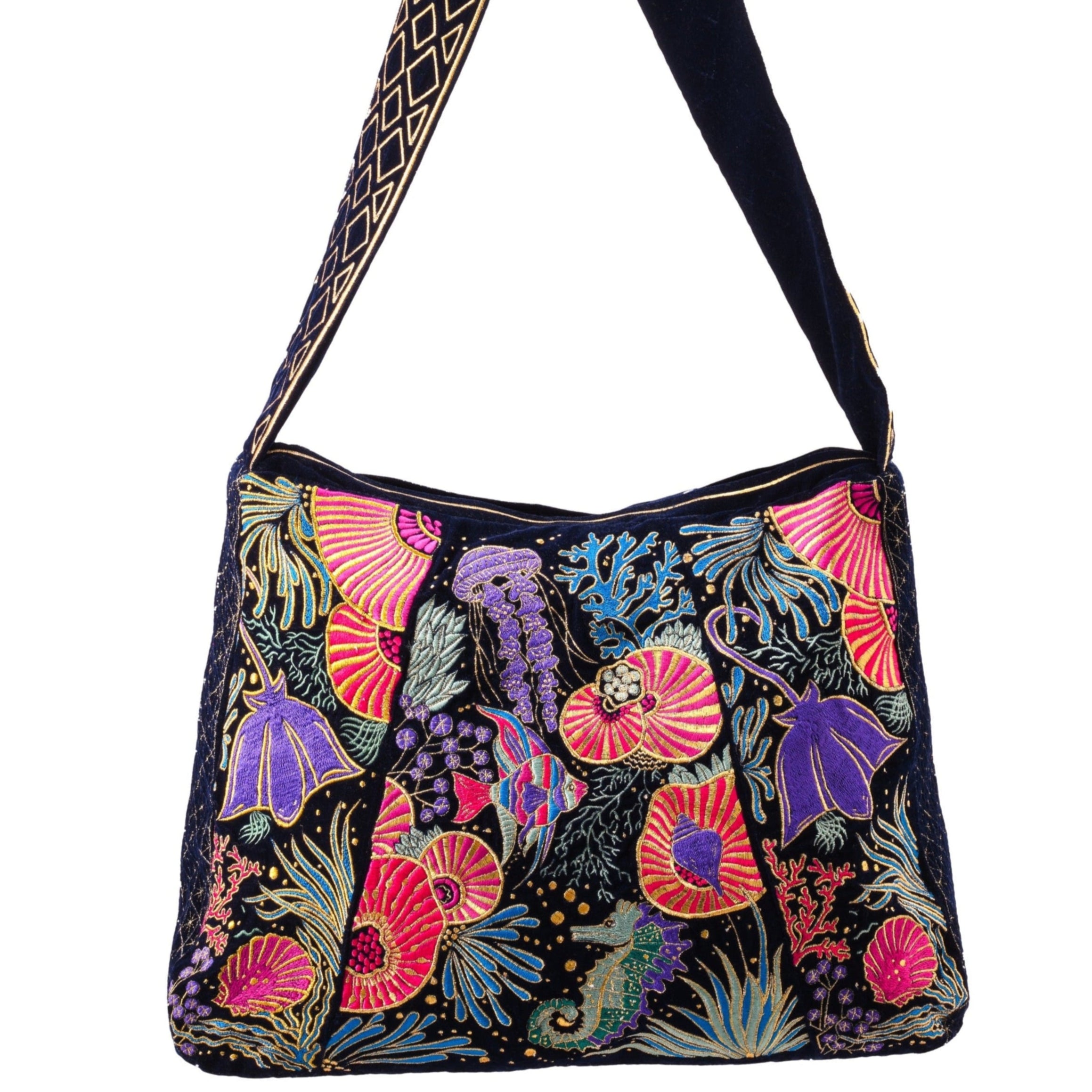 The Azores Luxe Tote Deep Blue