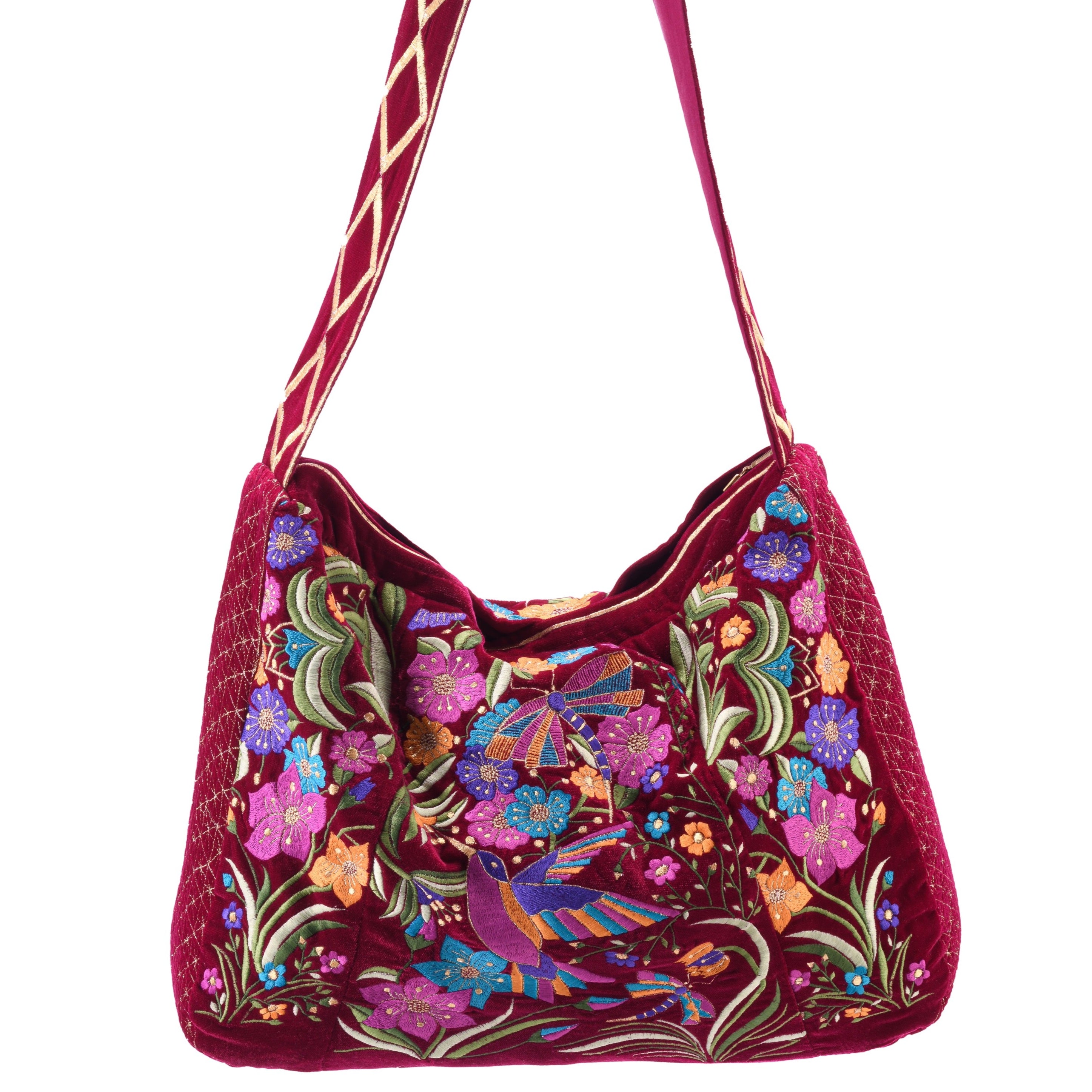 The Selena Luxe Tote Berry Red